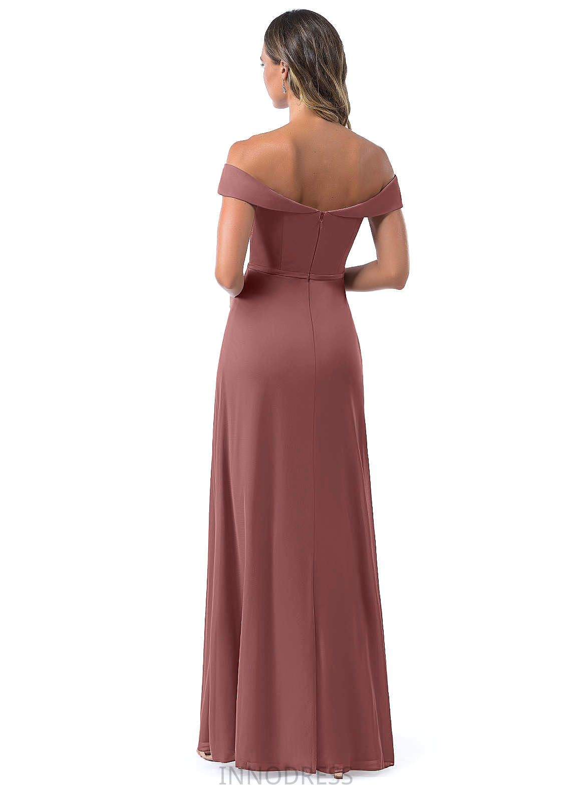 Hedwig Floor Length Natural Waist Spaghetti Staps Sleeveless Bridesmaid Dresses