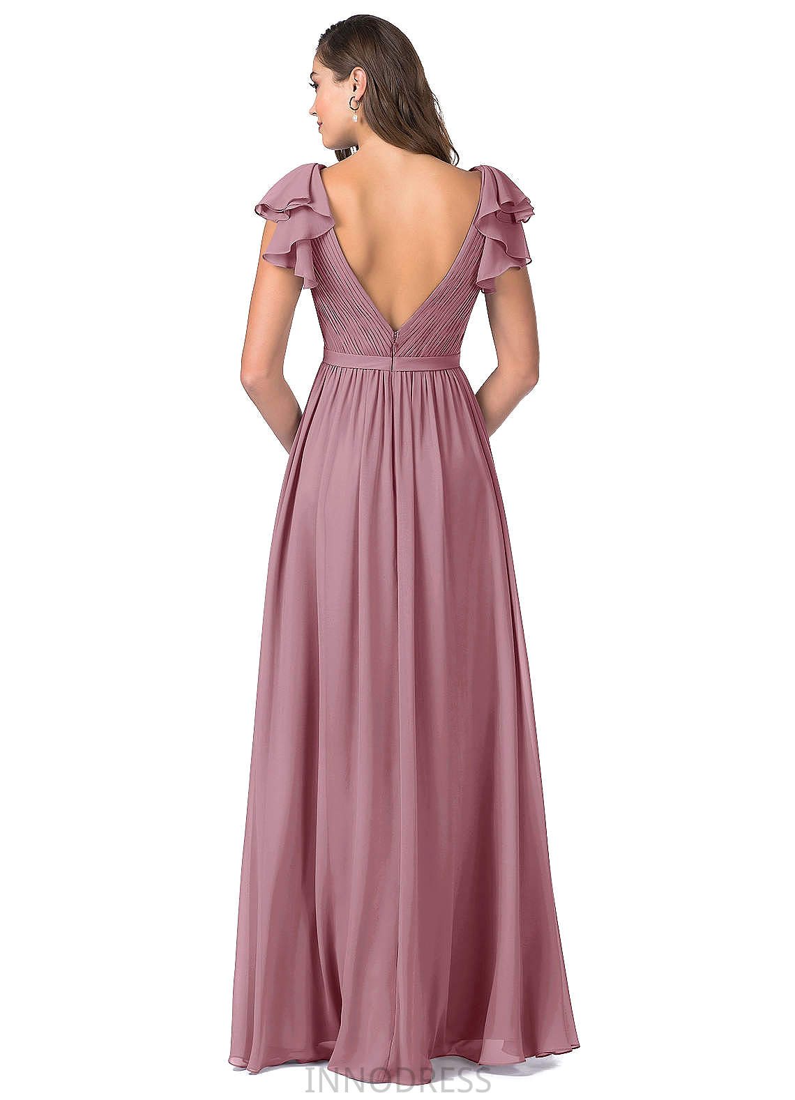 Gabriela One Shoulder Natural Waist A-Line/Princess Sleeveless Knee Length Bridesmaid Dresses