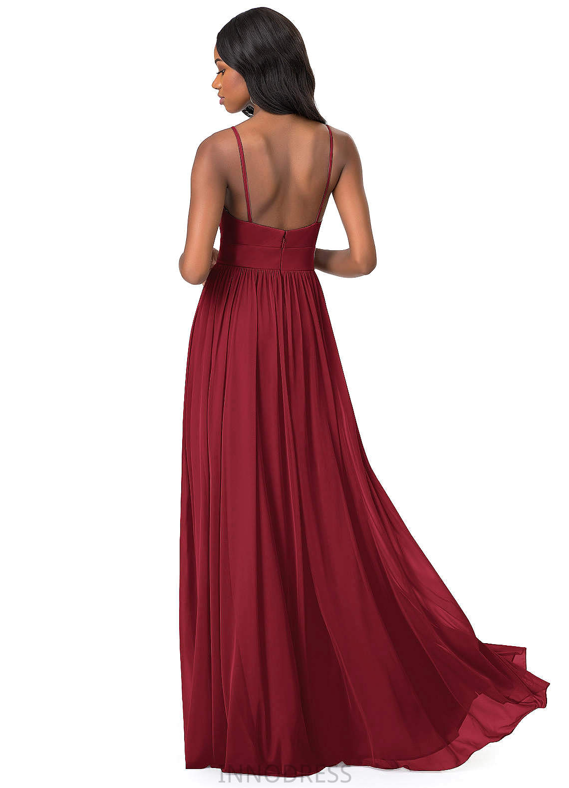 Lilia Floor Length One Shoulder Natural Waist Sleeveless A-Line/Princess Bridesmaid Dresses