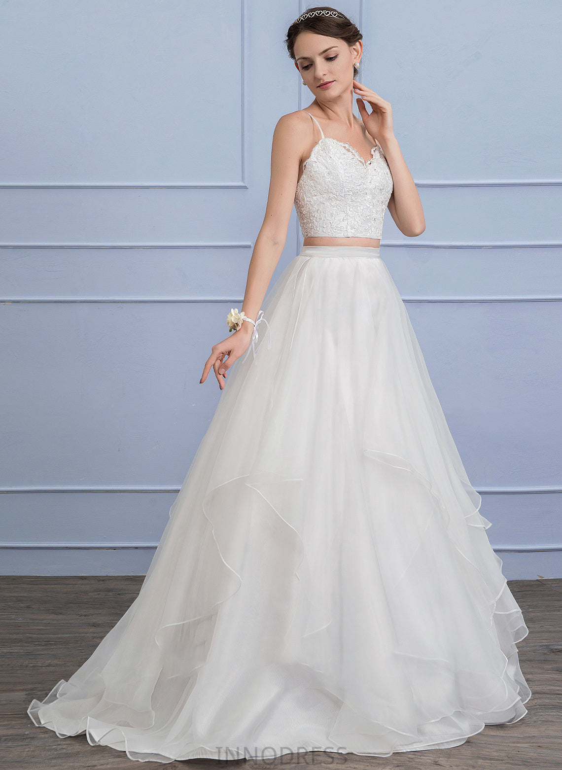 Train Sweep Alma Wedding Wedding Dresses Organza Separates Skirt