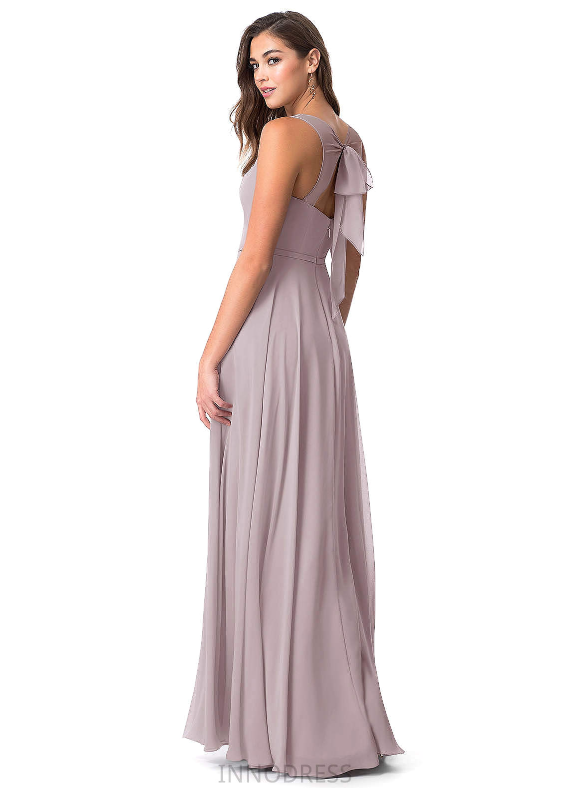 Winifred A-Line/Princess Scoop Cap Sleeves Natural Waist Floor Length Bridesmaid Dresses