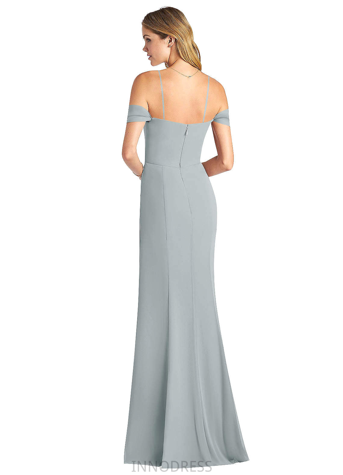 Dania Sleeveless A-Line/Princess Natural Waist Floor Length Spaghetti Staps Bridesmaid Dresses