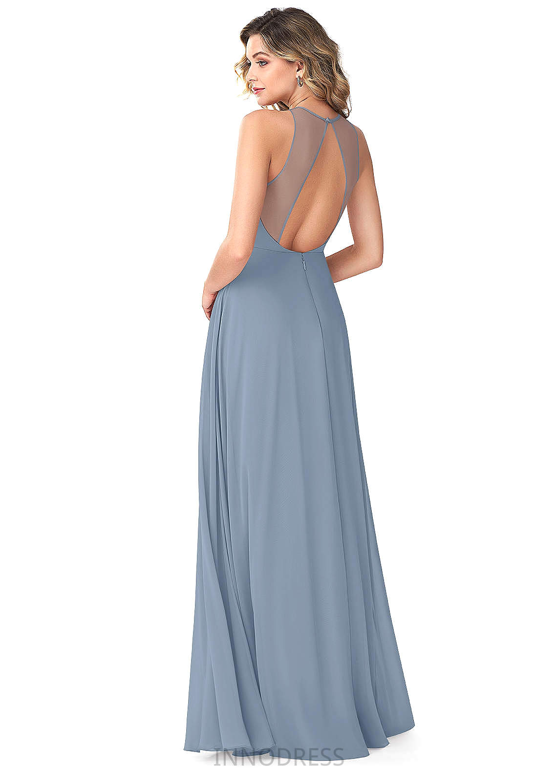 Lana Sleeveless Straps A-Line/Princess Natural Waist Floor Length Bridesmaid Dresses