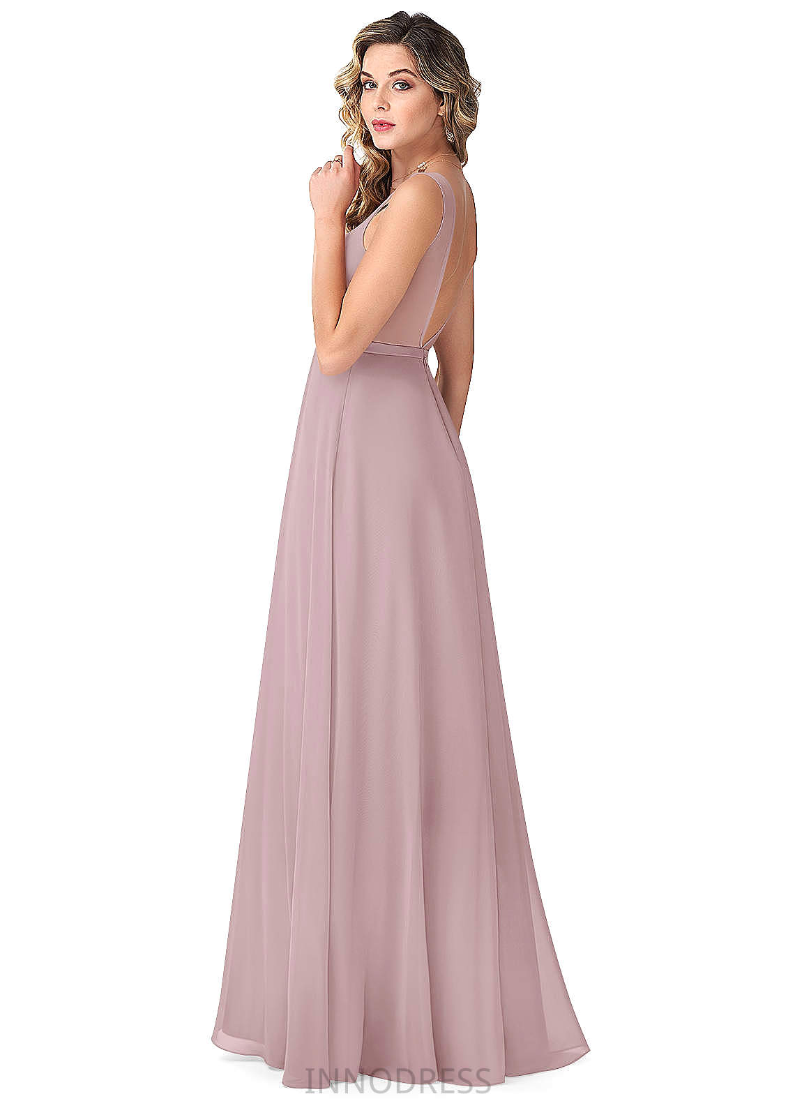 Sibyl Natural Waist Trumpet/Mermaid Floor Length Sleeveless Satin Spaghetti Staps Bridesmaid Dresses