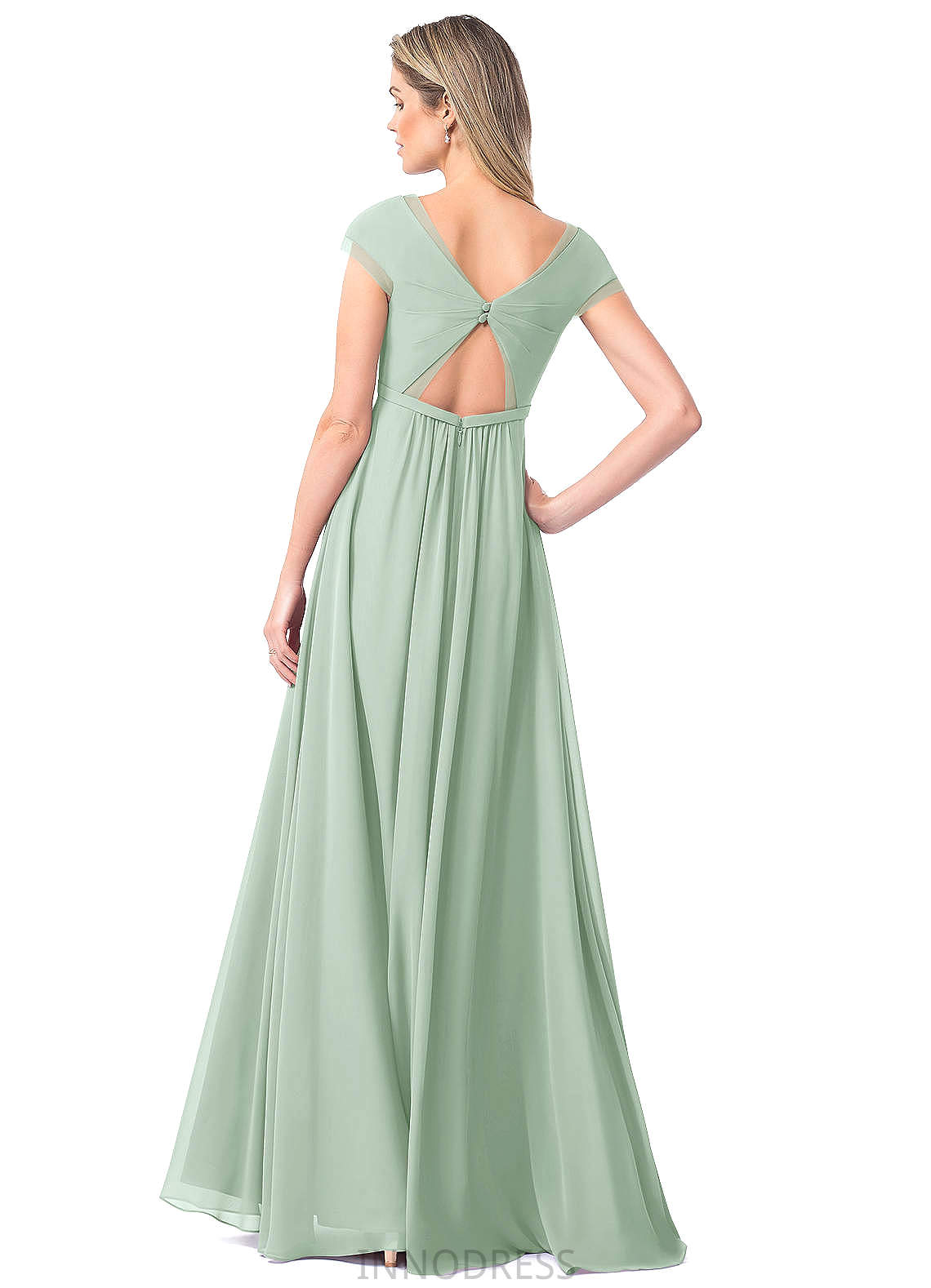 Jayden Floor Length Natural Waist Sleeveless A-Line/Princess Off The Shoulder Bridesmaid Dresses