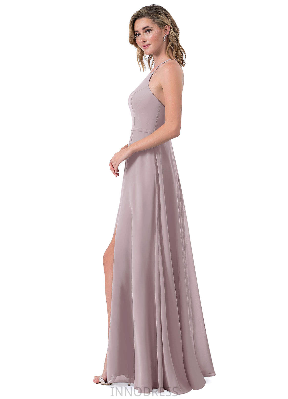 Juliette A-Line/Princess Floor Length Straps Natural Waist Sleeveless Bridesmaid Dresses