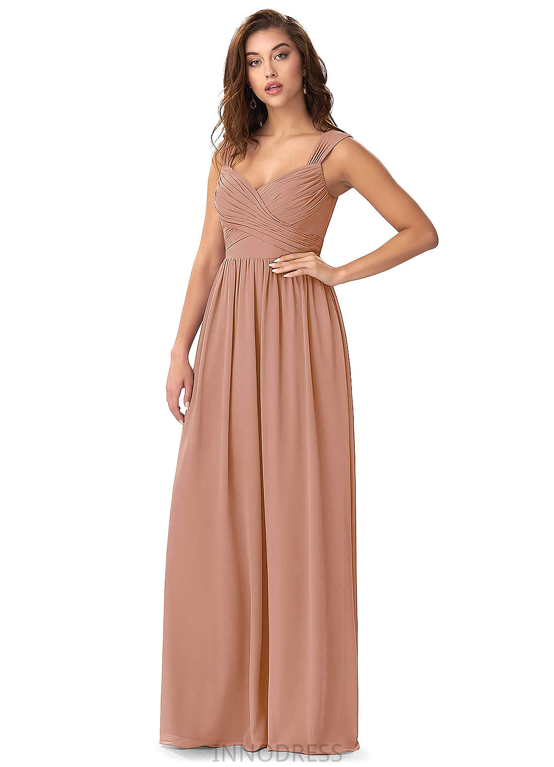 Gracelyn A-Line/Princess Floor Length Sleeveless Sweetheart Natural Waist Bridesmaid Dresses