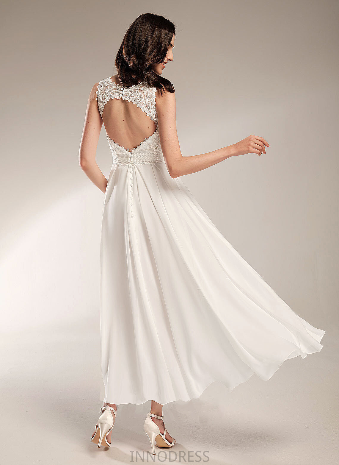 Dress Asymmetrical Harley Scoop Wedding Wedding Dresses Neck A-Line