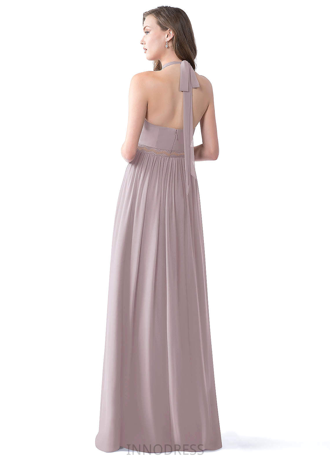 Olga Floor Length Sleeveless Natural Waist A-Line/Princess Spaghetti Staps Bridesmaid Dresses