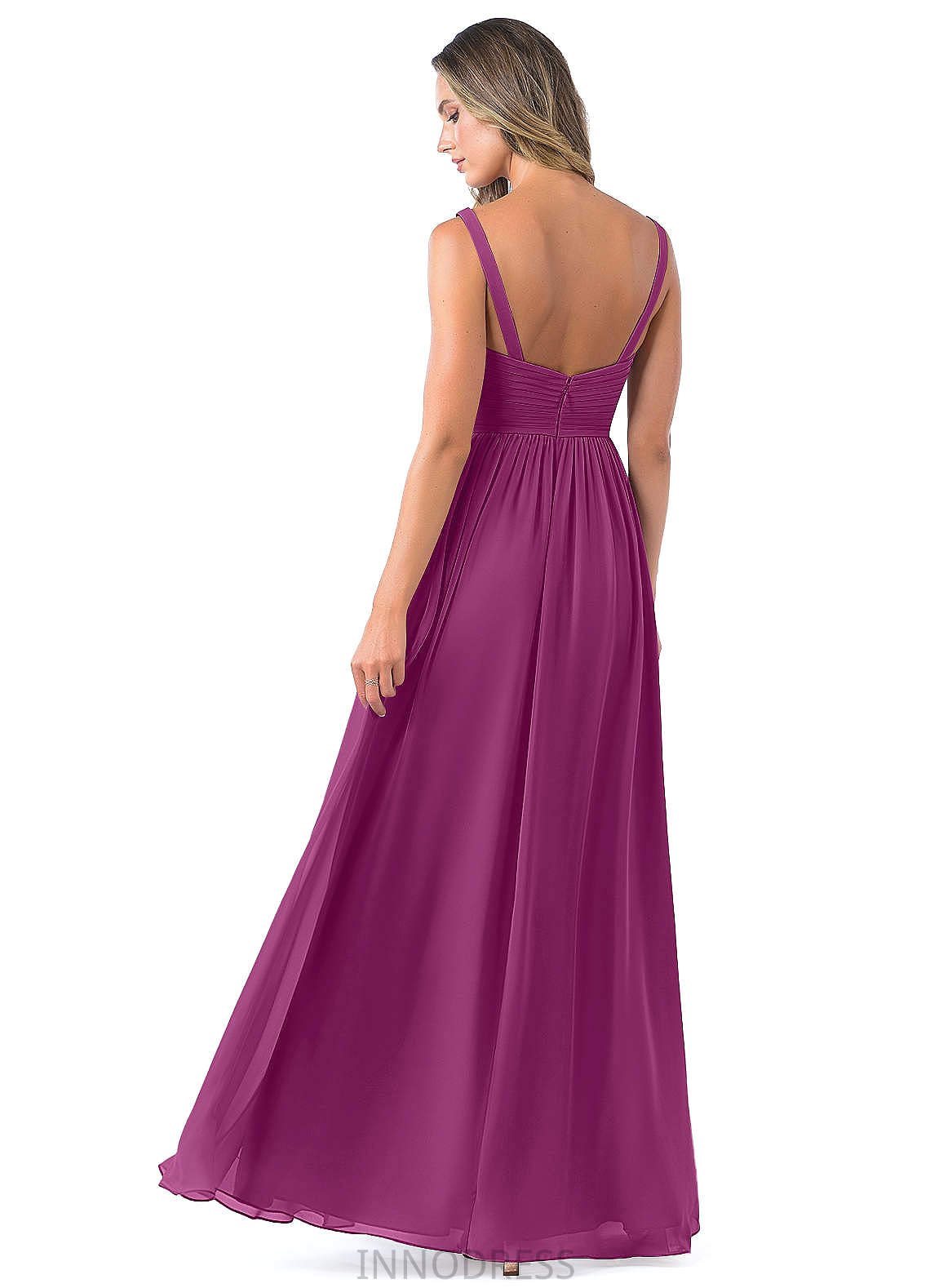 Cheryl Trumpet/Mermaid Sleeveless V-Neck Natural Waist Floor Length Bridesmaid Dresses