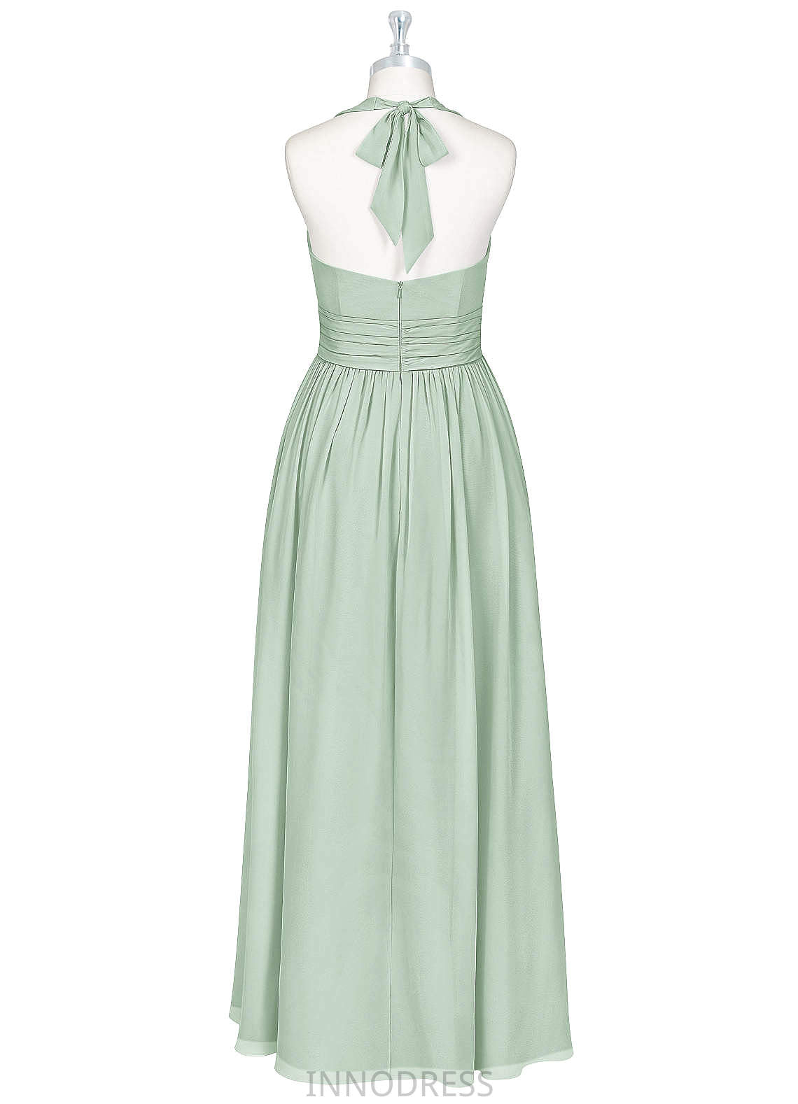 Adriana Spaghetti Staps Natural Waist Sleeveless A-Line/Princess Floor Length Bridesmaid Dresses