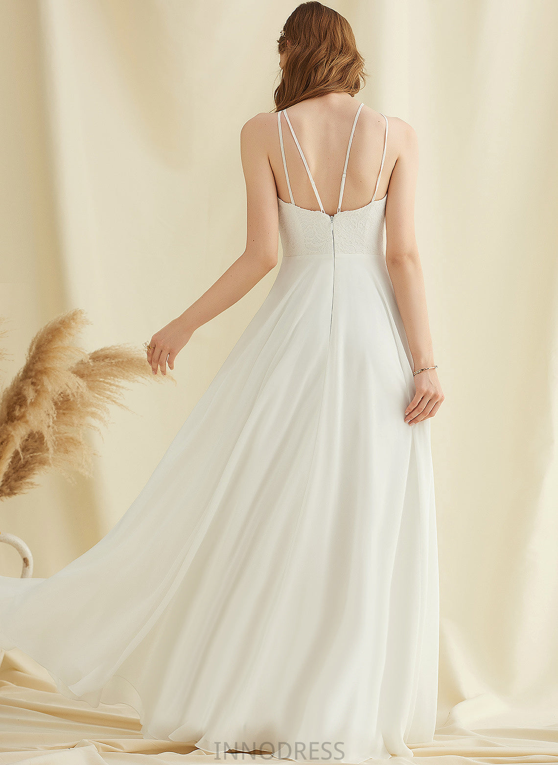 Wedding Dresses A-Line Floor-Length Wedding Brittany Dress Lace Chiffon