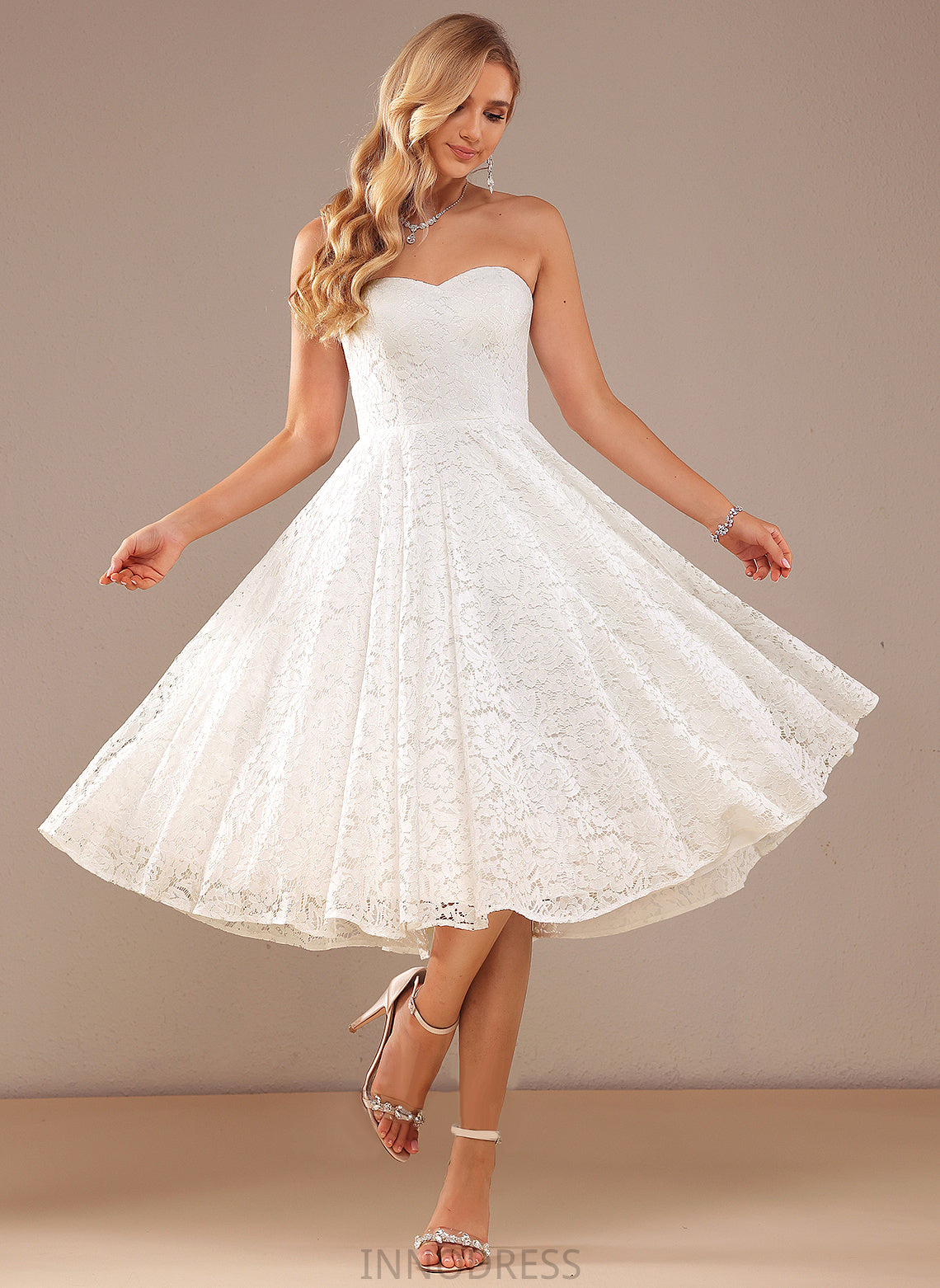 Wedding A-Line Lace Wedding Dresses Dress Milagros Knee-Length Sweetheart