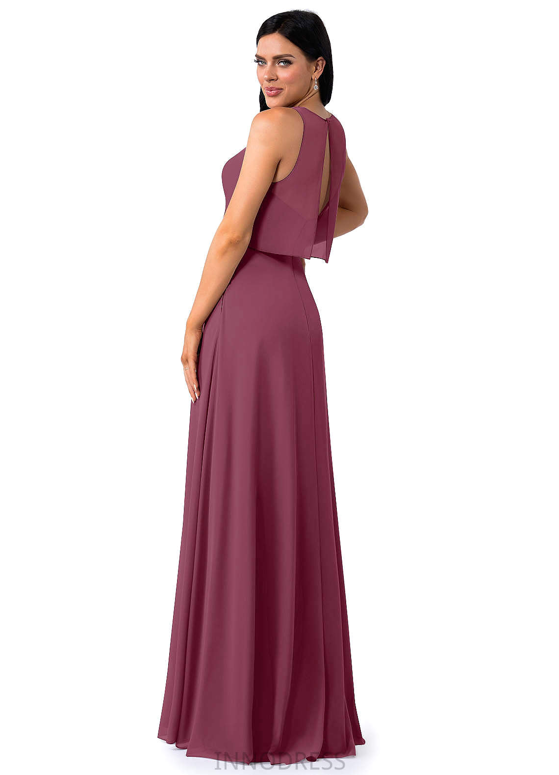 Cherish A-Line/Princess Sleeveless Natural Waist Scoop Floor Length Bridesmaid Dresses