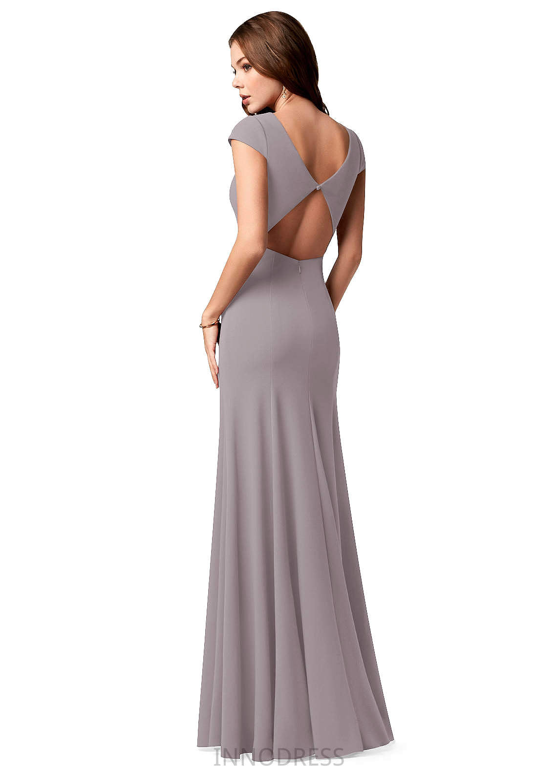 Mallory A-Line/Princess Natural Waist V-Neck Sleeveless Floor Length Bridesmaid Dresses