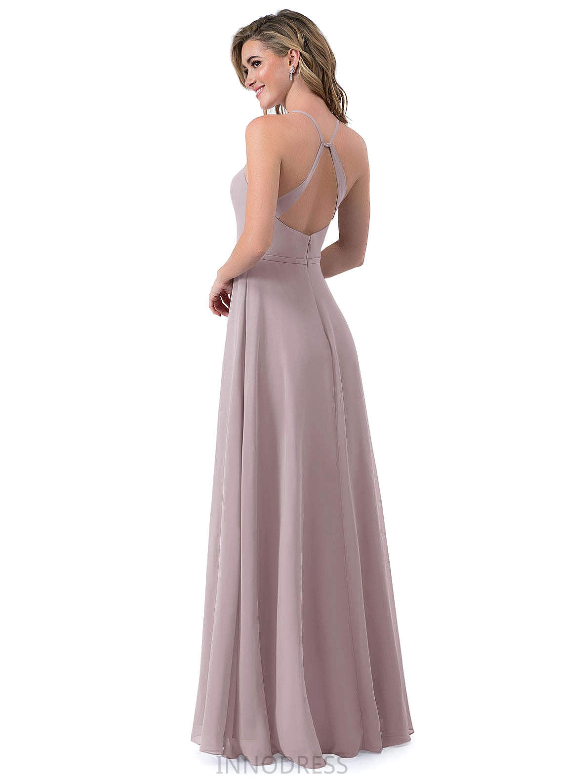 Juliette A-Line/Princess Floor Length Straps Natural Waist Sleeveless Bridesmaid Dresses