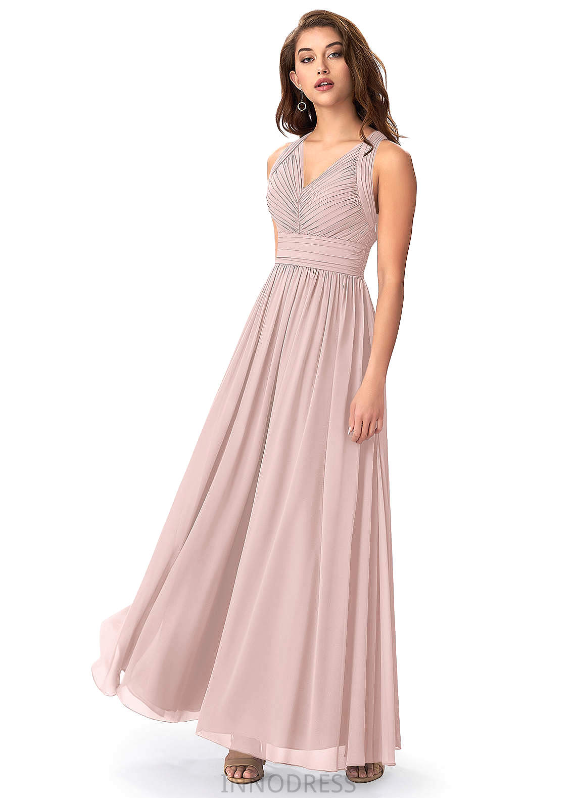 Lena Trumpet/Mermaid One Shoulder Velvet Sleeveless Floor Length Natural Waist Bridesmaid Dresses