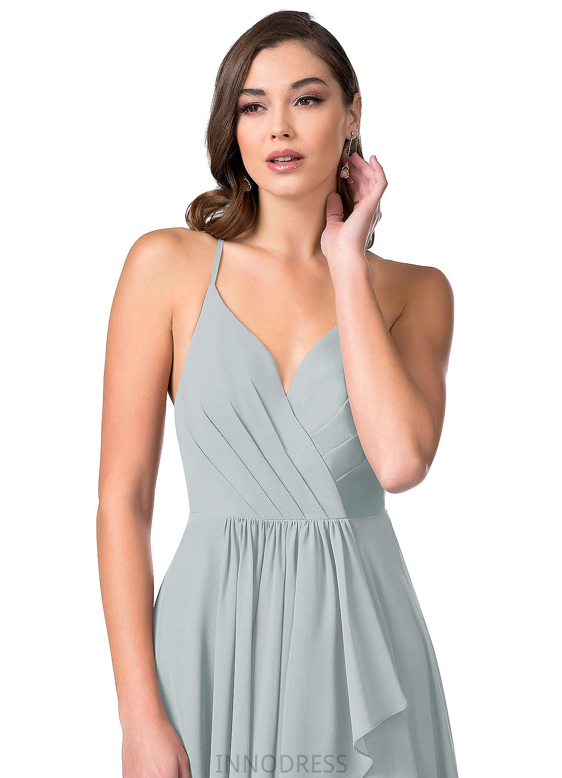 Camila A-Line/Princess Floor Length Natural Waist Scoop Sleeveless Bridesmaid Dresses