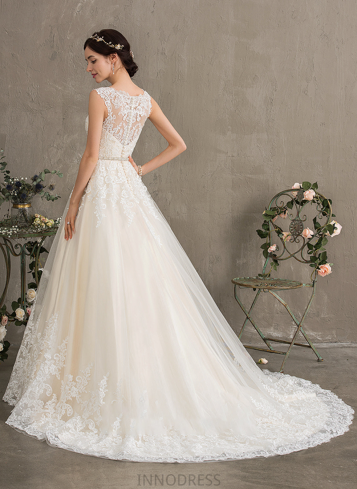 Dress Sweetheart With Gabriella Wedding Sequins Ball-Gown/Princess Beading Wedding Dresses Tulle Train Court