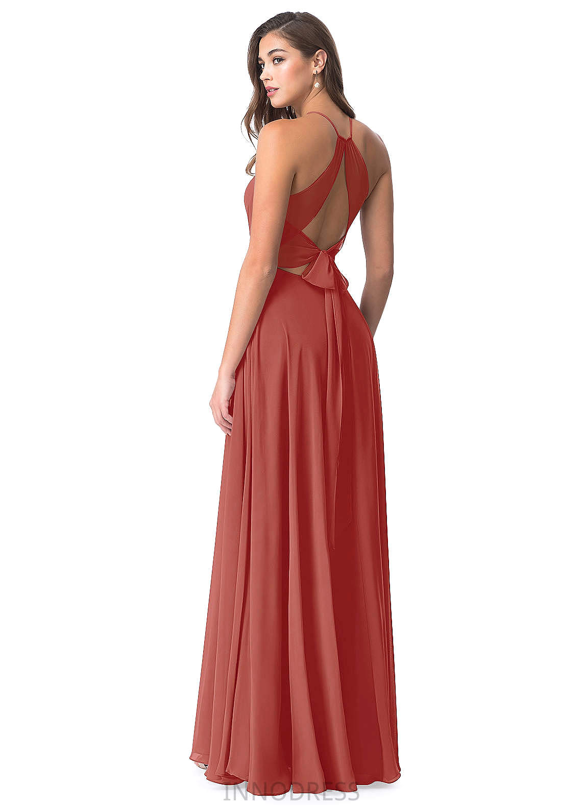 Myah Velvet Straps Sleeveless Floor Length Natural Waist Trumpet/Mermaid Bridesmaid Dresses