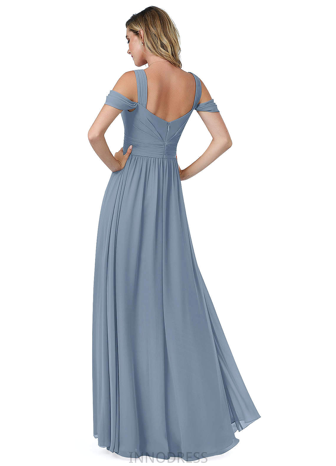 Winnie Sleeveless Floor Length A-Line/Princess Straps Natural Waist Bridesmaid Dresses