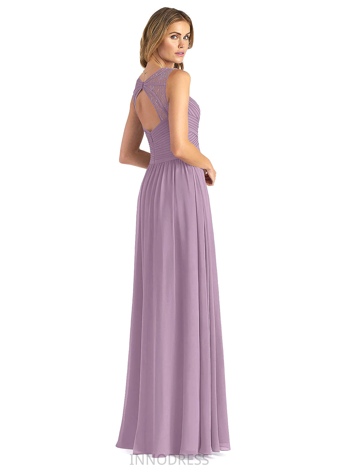 Lauretta Floor Length Natural Waist V-Neck A-Line/Princess Short Sleeves Bridesmaid Dresses