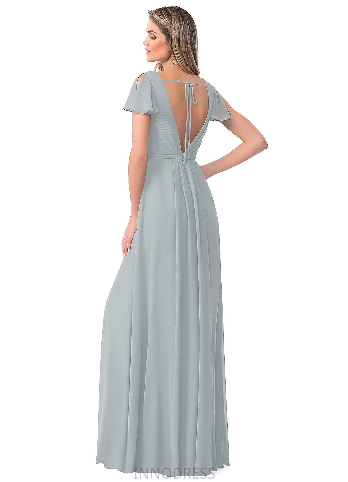 Jasmine Sleeveless A-Line/Princess Floor Length Straps Natural Waist Bridesmaid Dresses