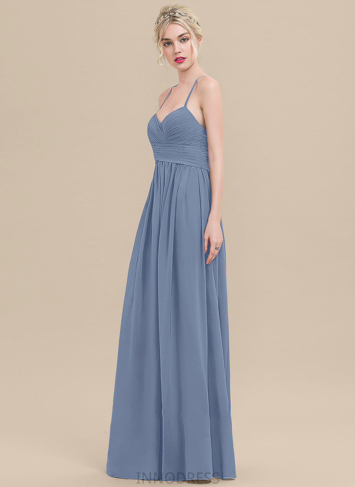 Prom Dresses Zara Chiffon A-Line With Sweetheart Floor-Length Ruffle