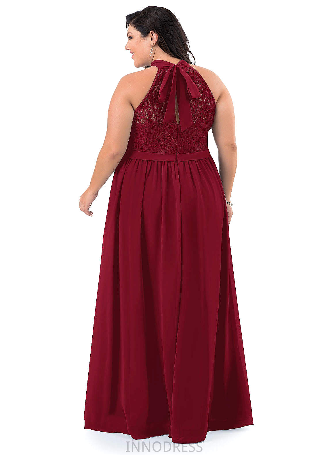 Maria Sleeveless Floor Length V-Neck A-Line/Princess Natural Waist Bridesmaid Dresses