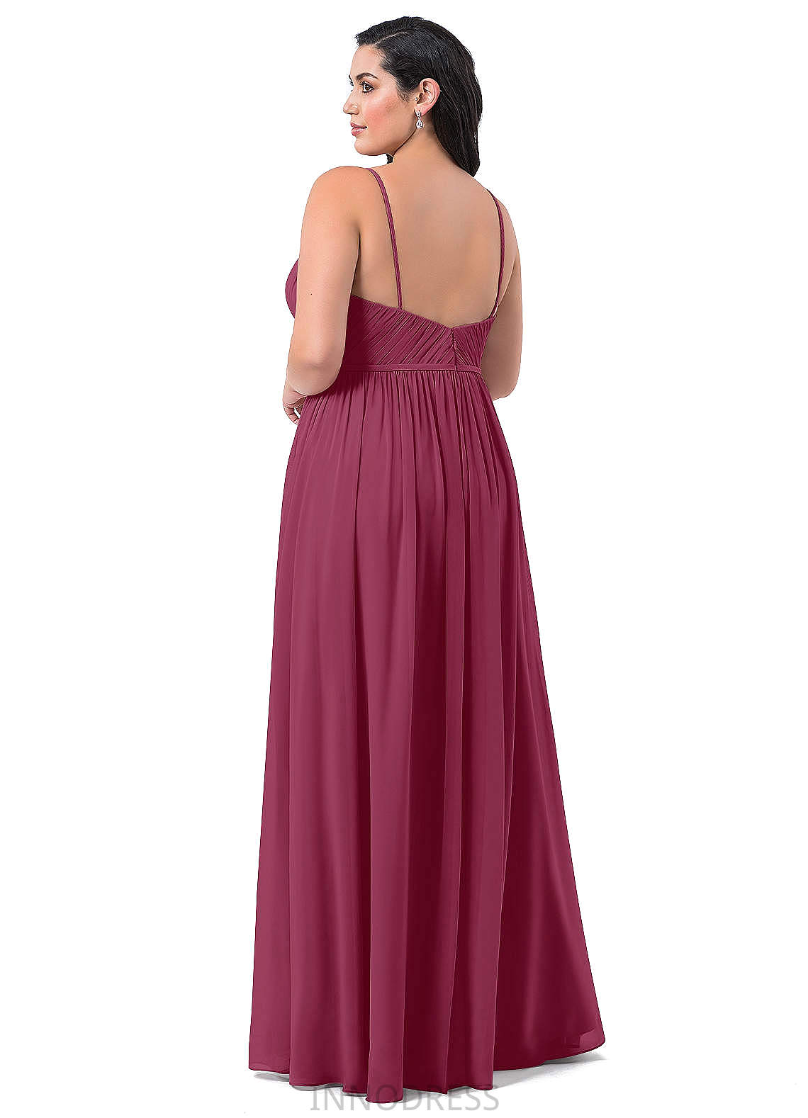 Willow V-Neck Floor Length Natural Waist A-Line/Princess Sleeveless Bridesmaid Dresses