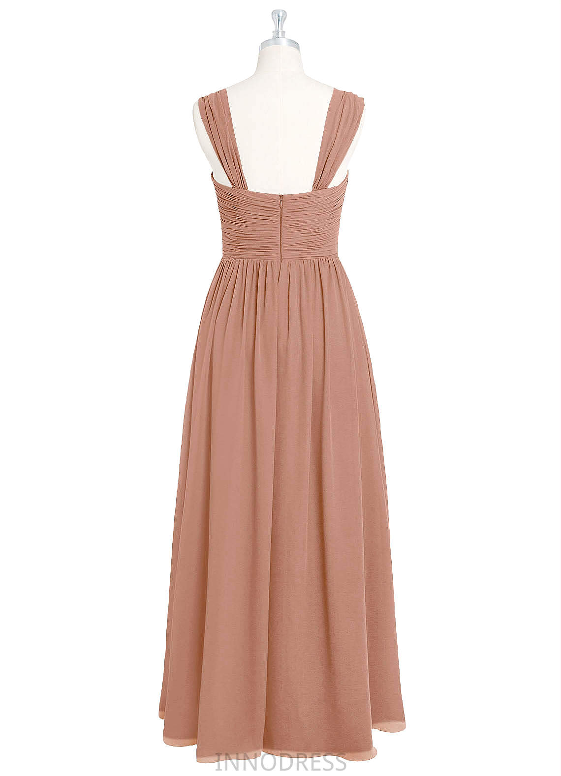 Audrey Sleeveless Floor Length Scoop Natural Waist A-Line/Princess Bridesmaid Dresses