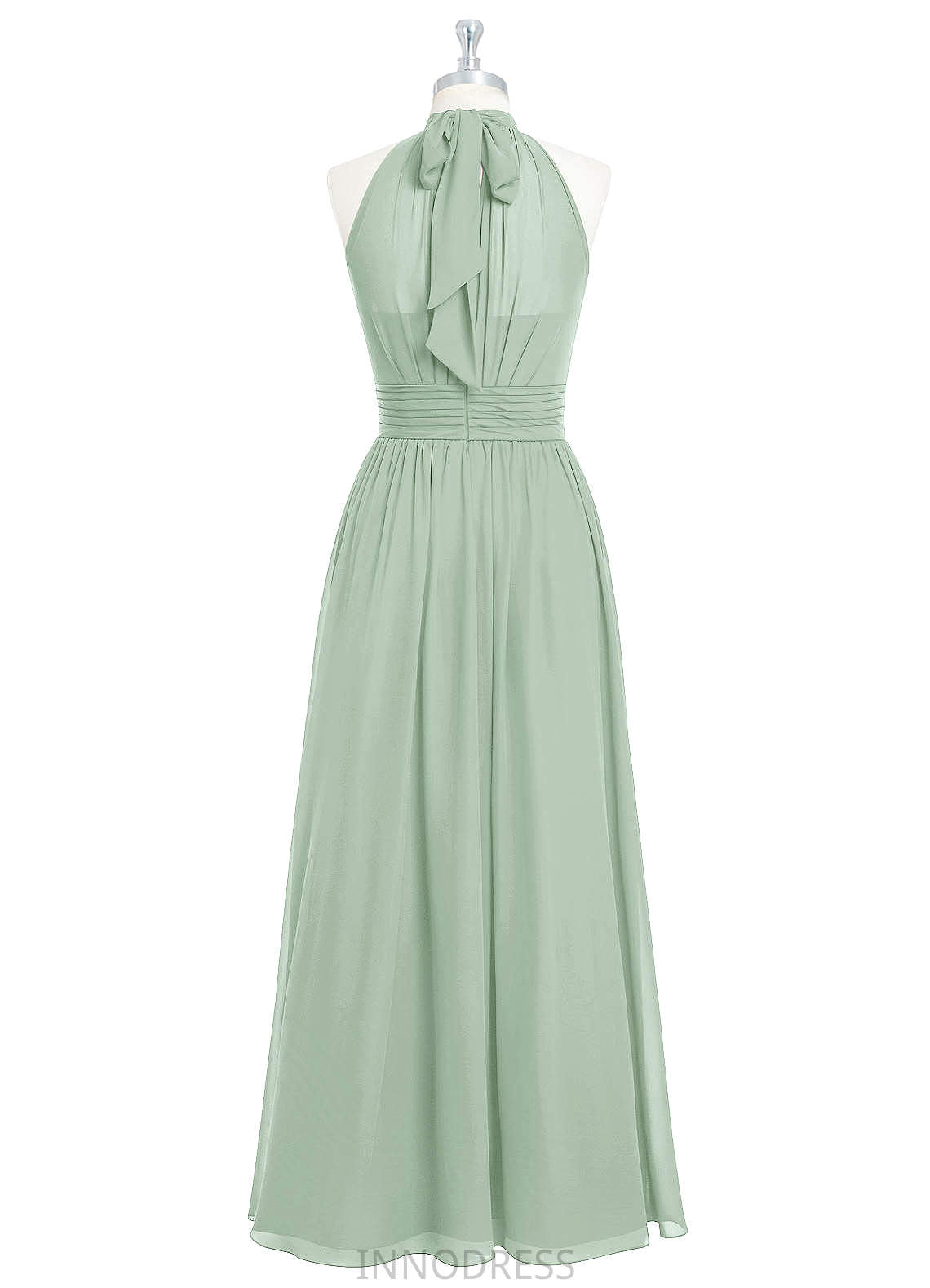 Dominique A-Line/Princess Sleeveless Natural Waist Floor Length V-Neck Bridesmaid Dresses