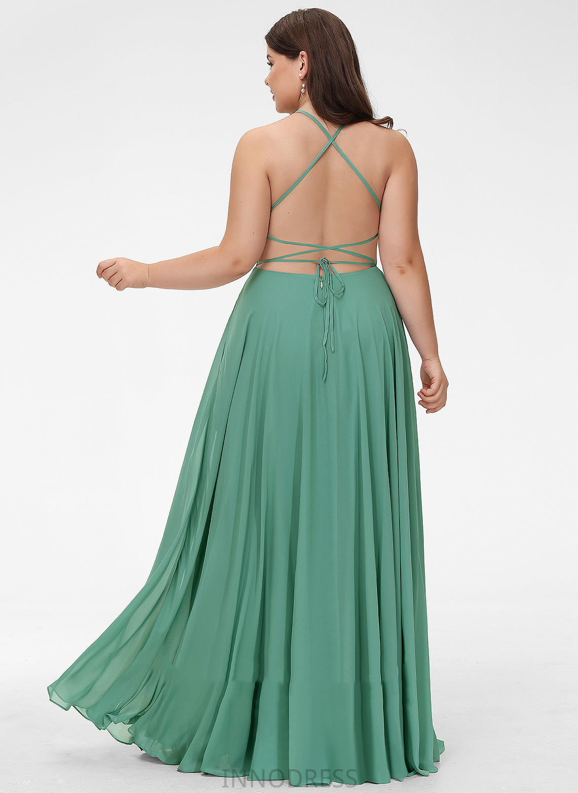 Neckline A-Line Straps&Sleeves Floor-Length Fabric Silhouette Square Length Leyla Bridesmaid Dresses