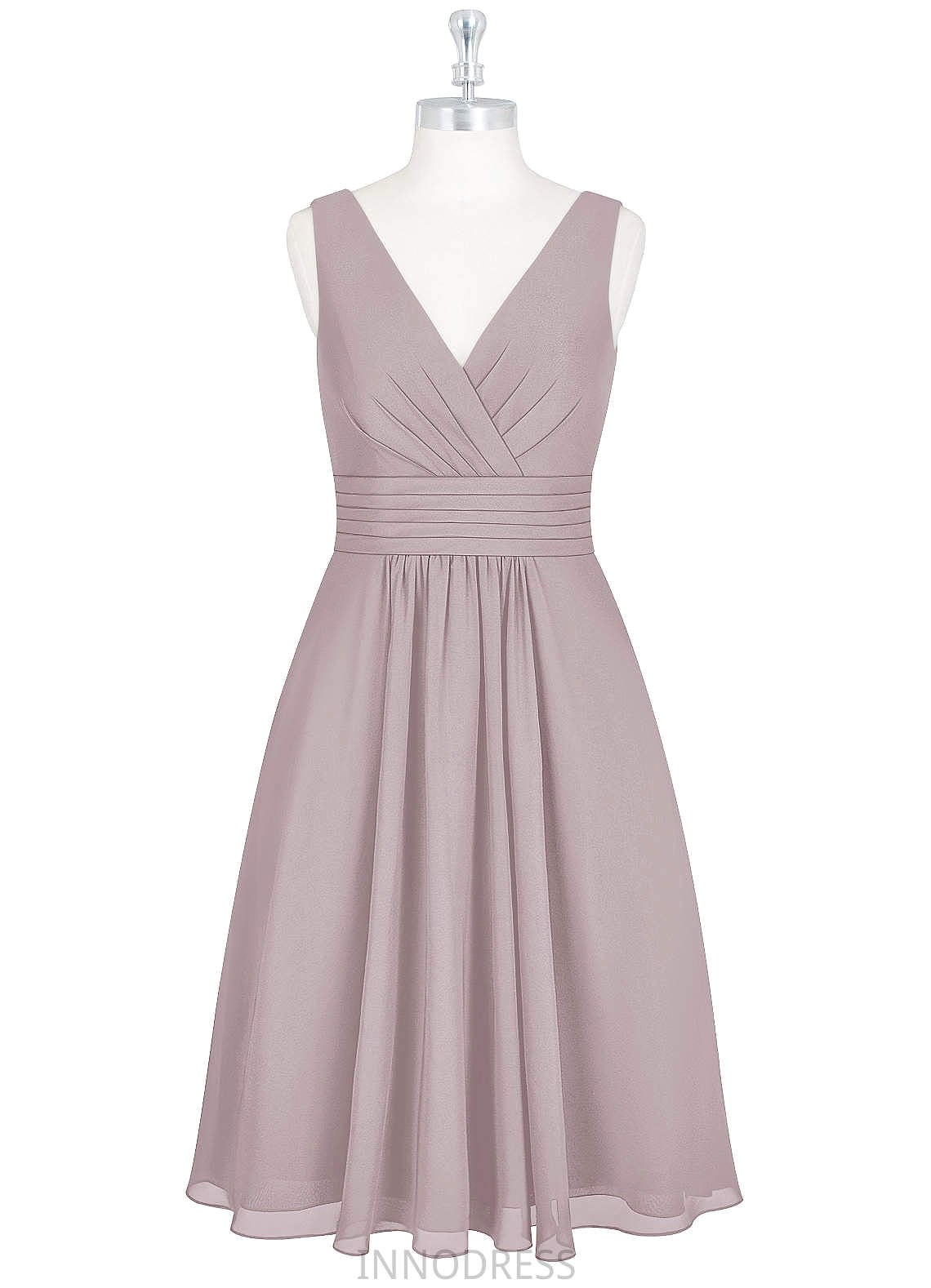 Elisabeth A-Line/Princess Floor Length Sleeveless Natural Waist V-Neck Bridesmaid Dresses