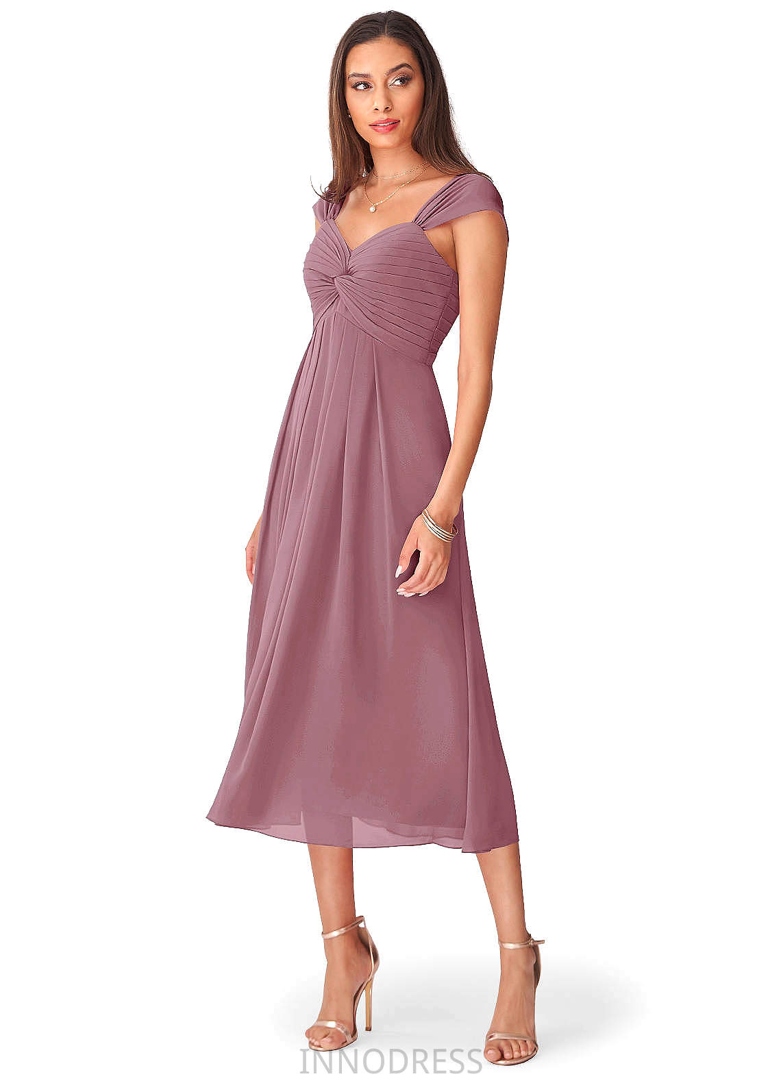 Karma A-Line/Princess Sleeveless Natural Waist Sweetheart Floor Length Bridesmaid Dresses