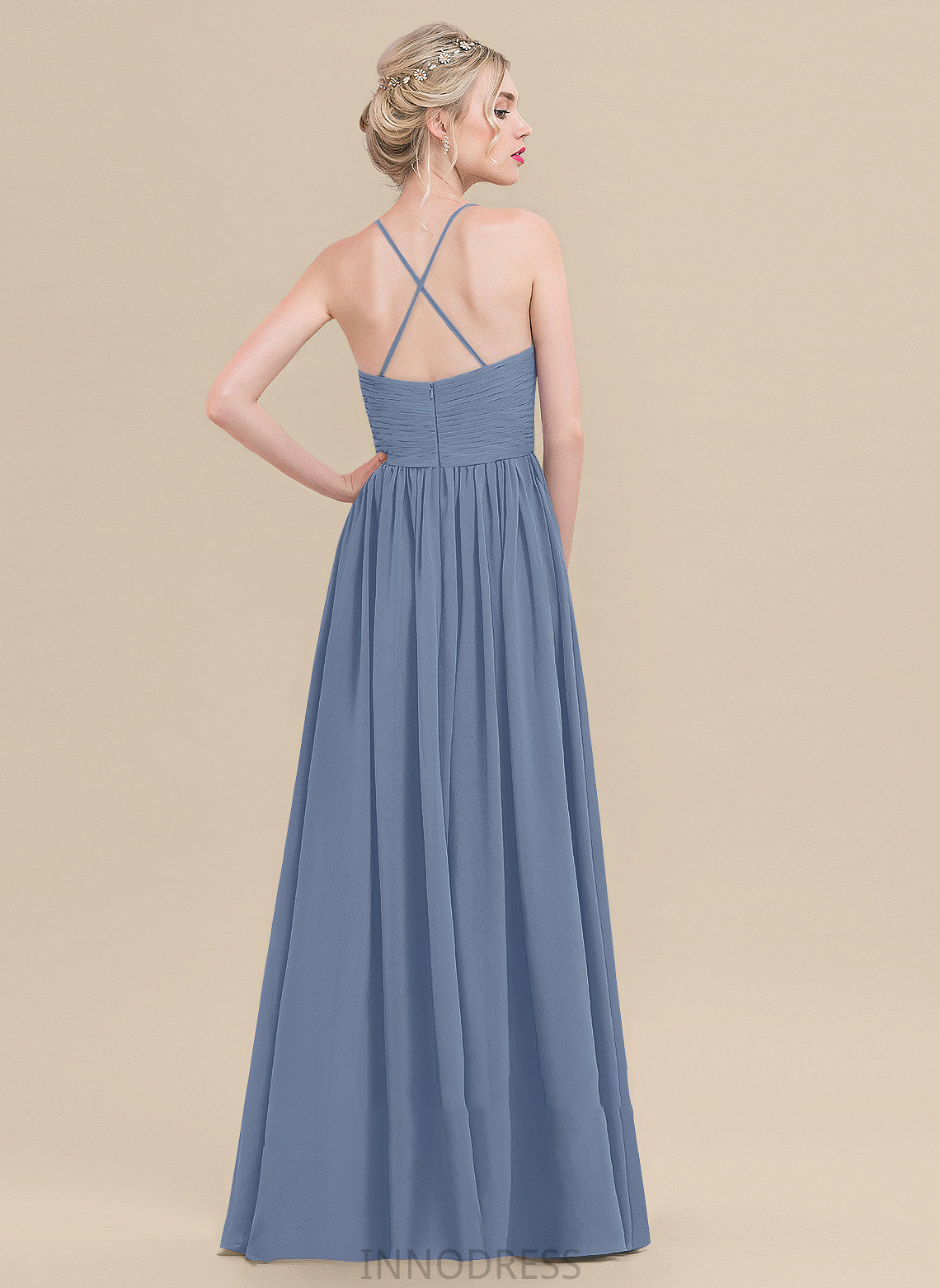 Prom Dresses Zara Chiffon A-Line With Sweetheart Floor-Length Ruffle