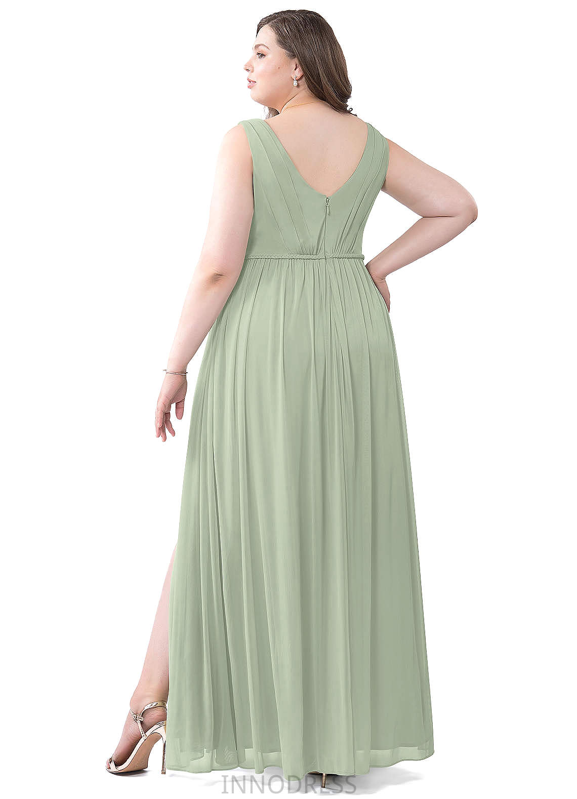 Kimberly Natural Waist Sleeveless Floor Length Sweetheart A-Line/Princess Bridesmaid Dresses