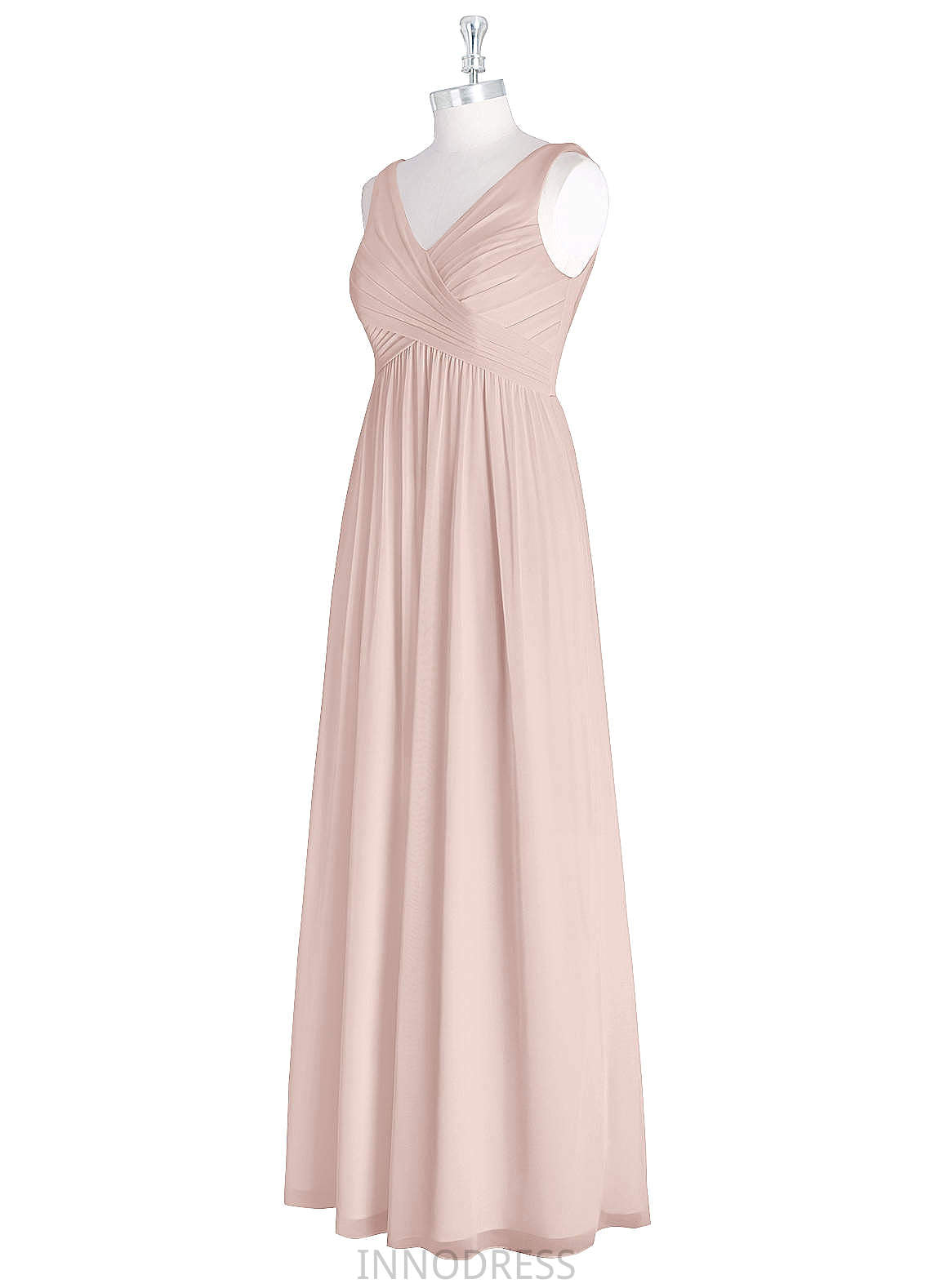 Raelynn Floor Length V-Neck Natural Waist Sleeveless A-Line/Princess Bridesmaid Dresses