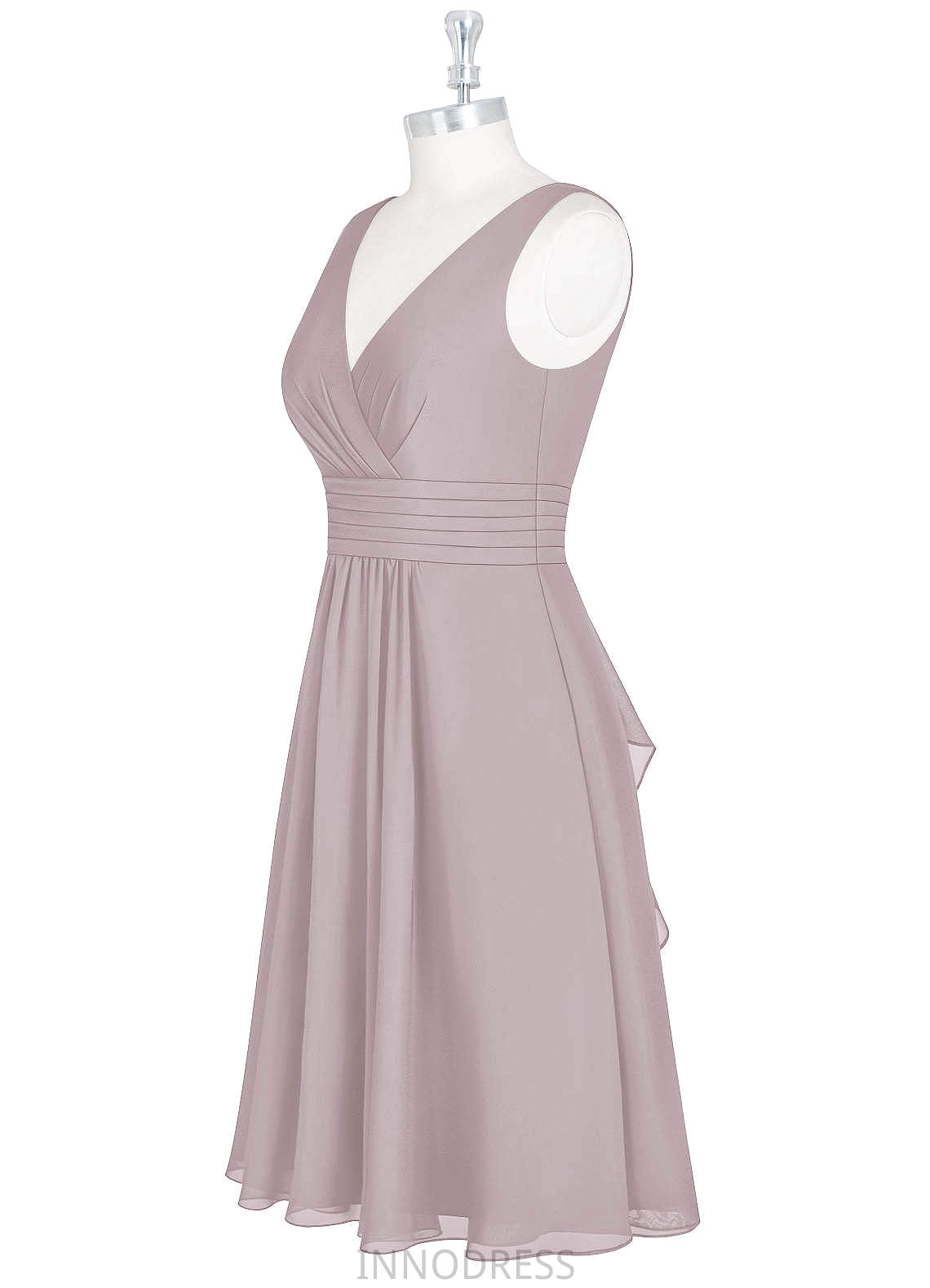 Elisabeth A-Line/Princess Floor Length Sleeveless Natural Waist V-Neck Bridesmaid Dresses