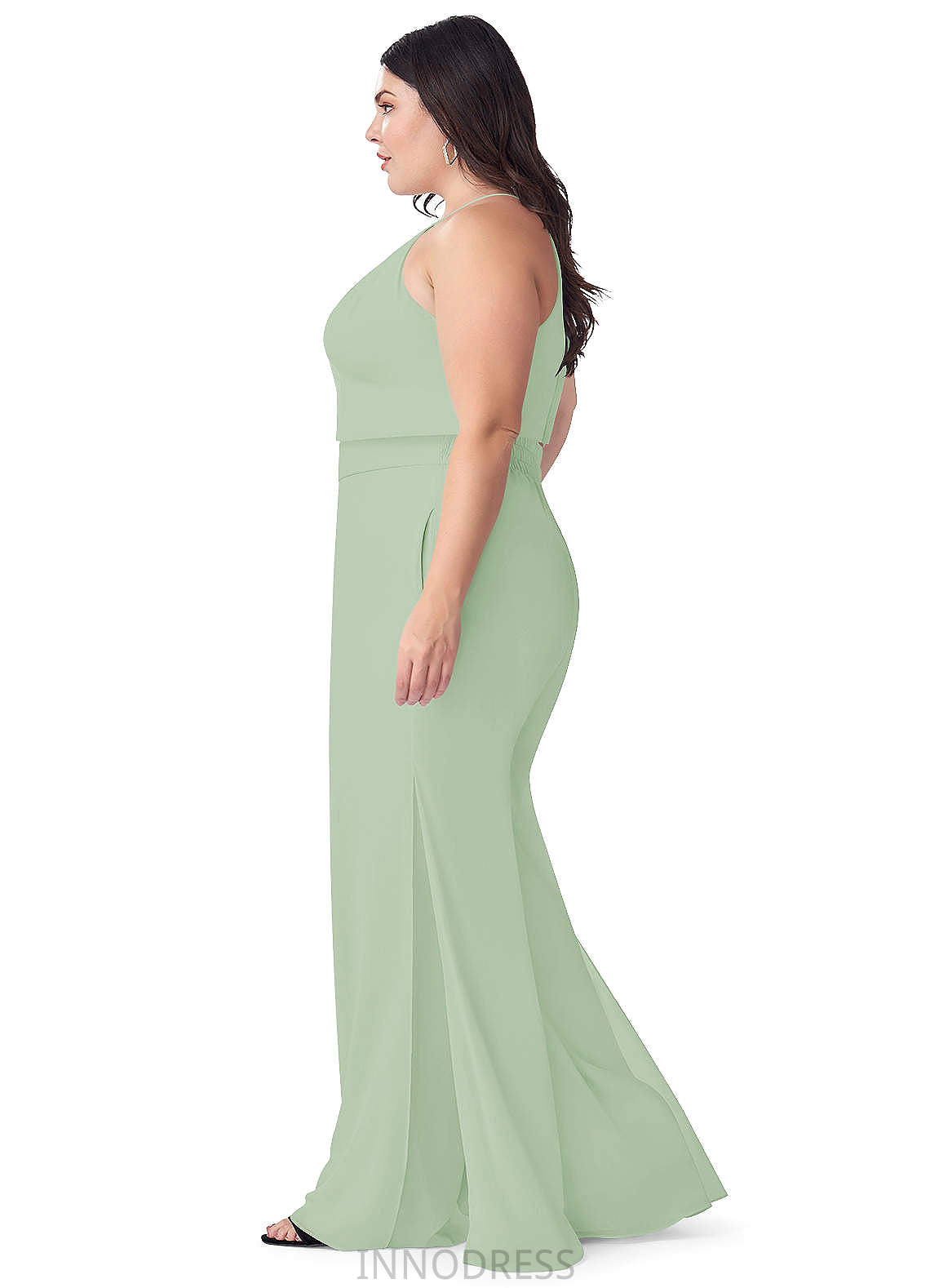 Kasey Natural Waist Sleeveless A-Line/Princess Floor Length Spaghetti Staps Bridesmaid Dresses