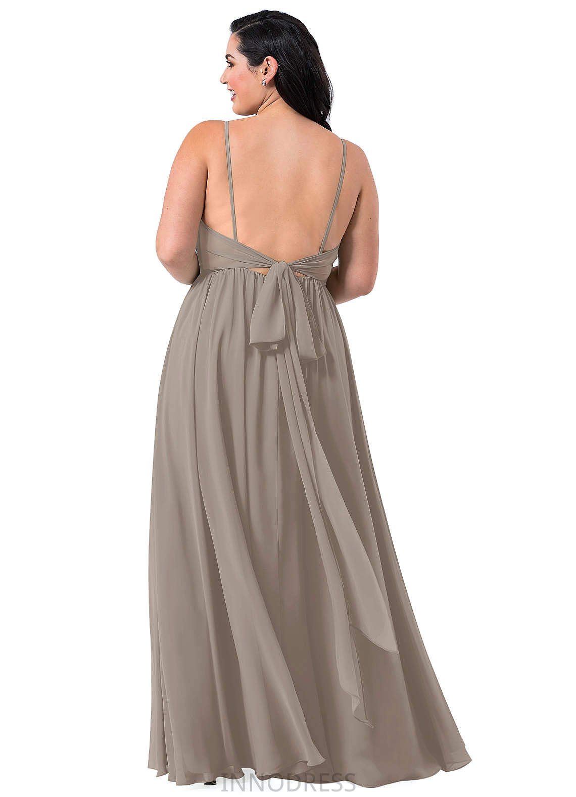 Layla A-Line/Princess Scoop Natural Waist Sleeveless Floor Length Bridesmaid Dresses