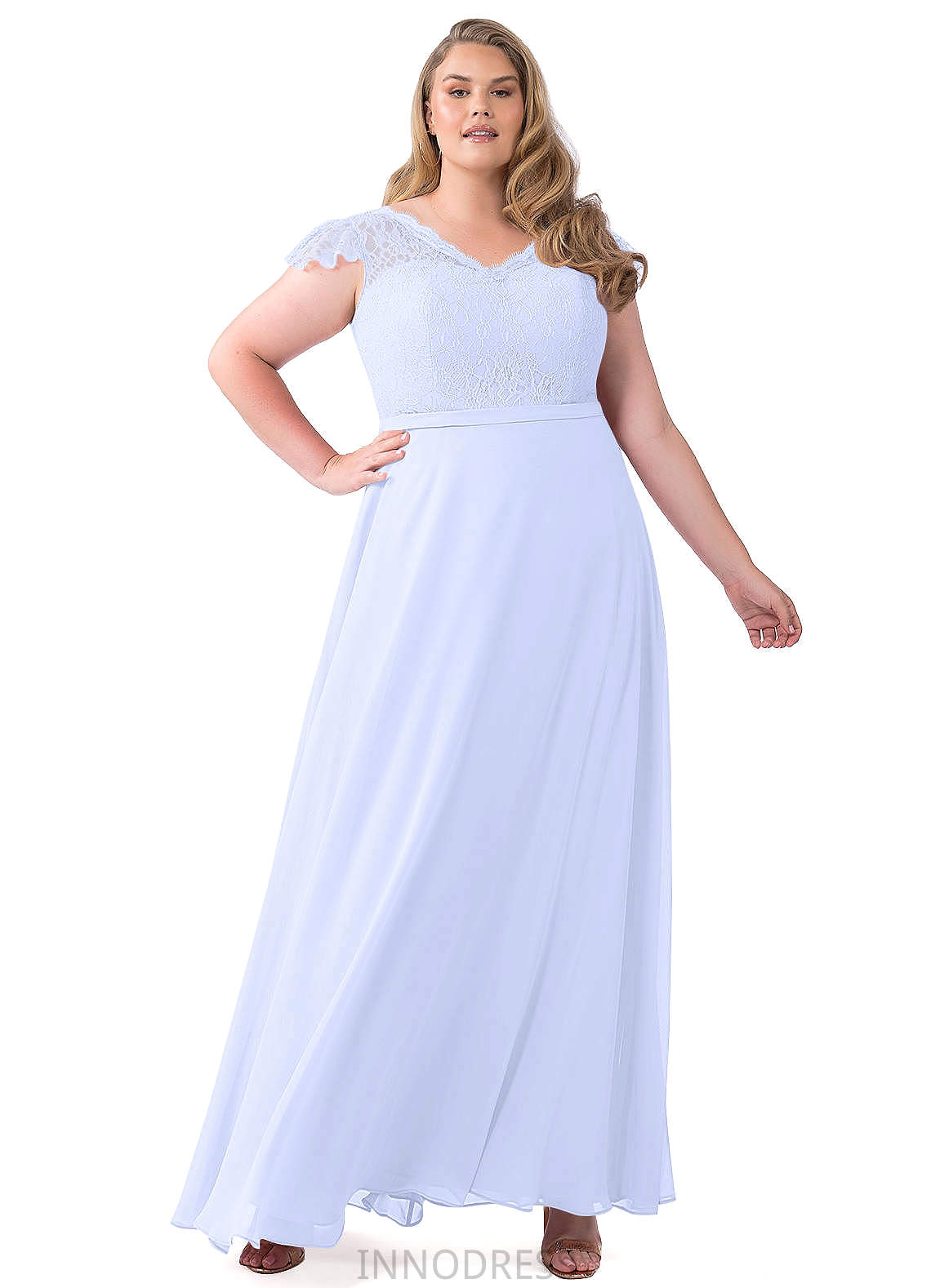 Emerson Sleeveless Floor Length Scoop A-Line/Princess Natural Waist Bridesmaid Dresses