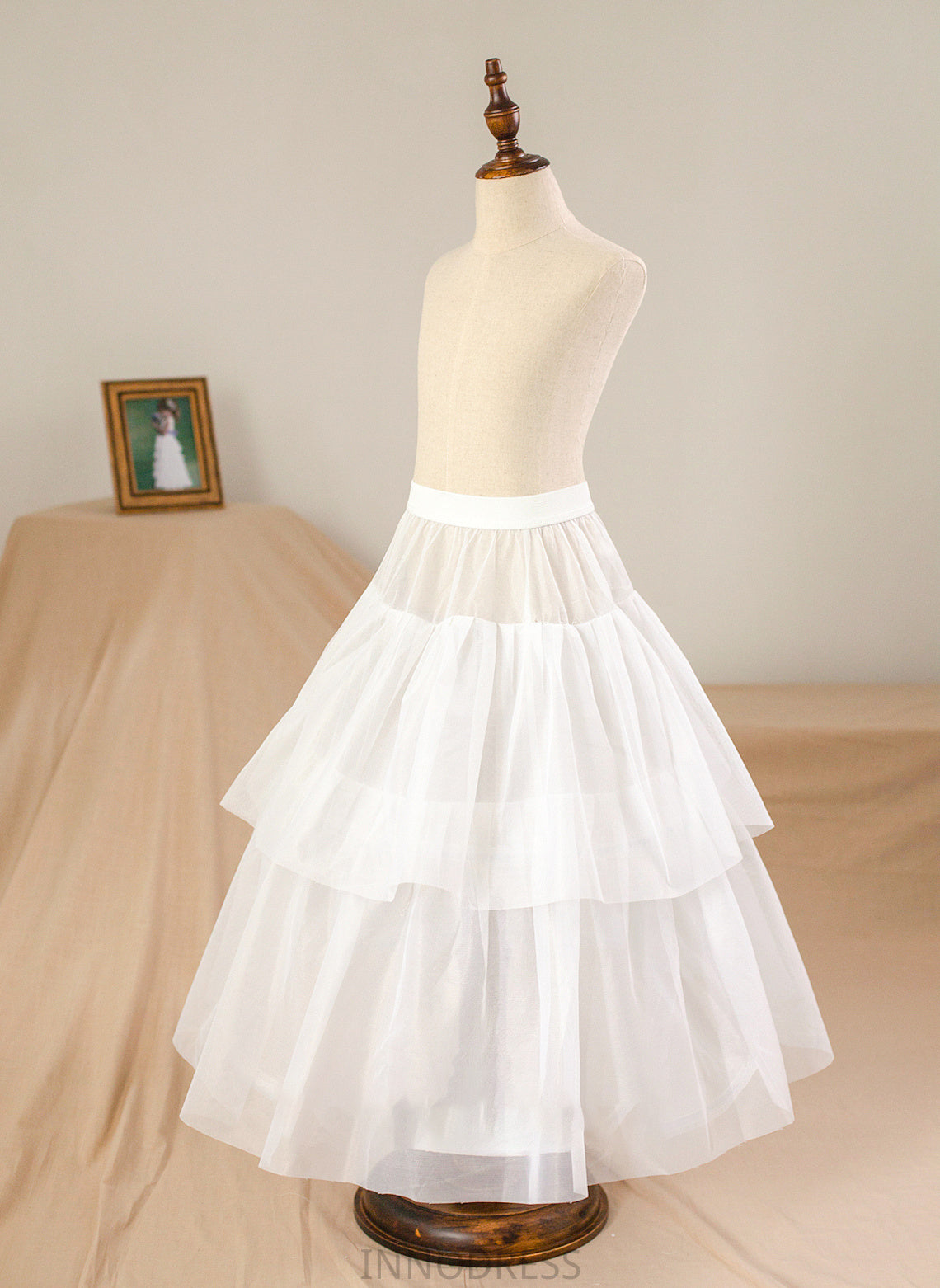 Sash Beading Junior Bridesmaid Dresses Scoop Josephine With Tulle Bow(s) Neck Ball-Gown/Princess Floor-Length