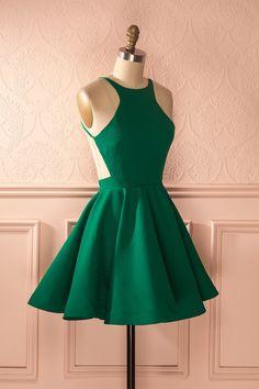 Backless Green With Sidney Homecoming Dresses Pleats 10623