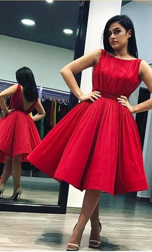 Cheap Homecoming Dresses Lana Gorgeous Red Short 1155