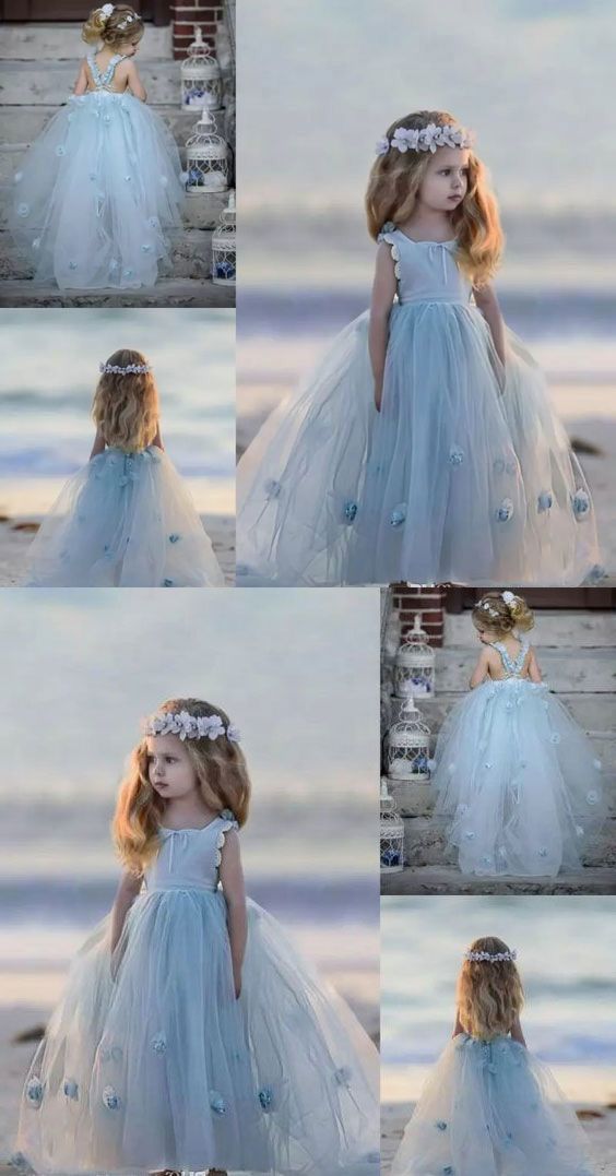 Princess Finley Homecoming Dresses Floor Length Flower Girl Dress 12109