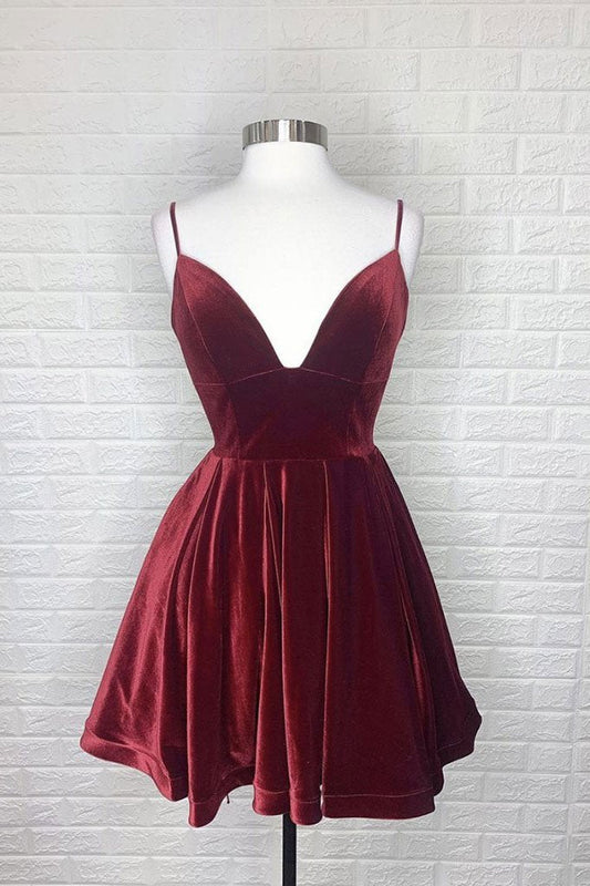 BURGUNDY Homecoming Dresses Nora 12179