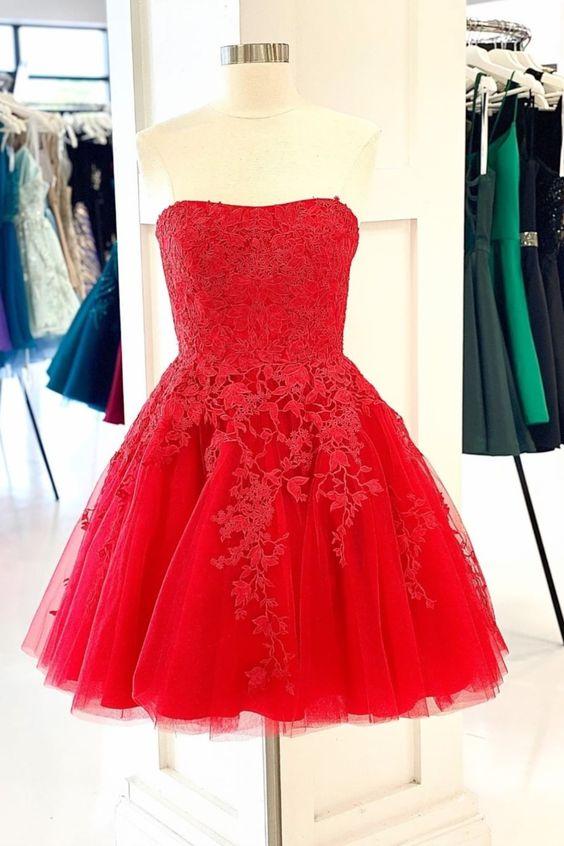 Red Homecoming Dresses Karla 12342