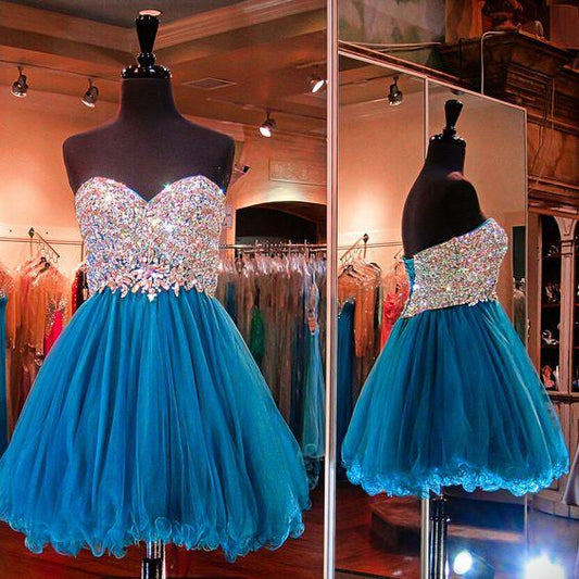 Organza Sweetheart Beading Yuliana Homecoming Dresses 13654