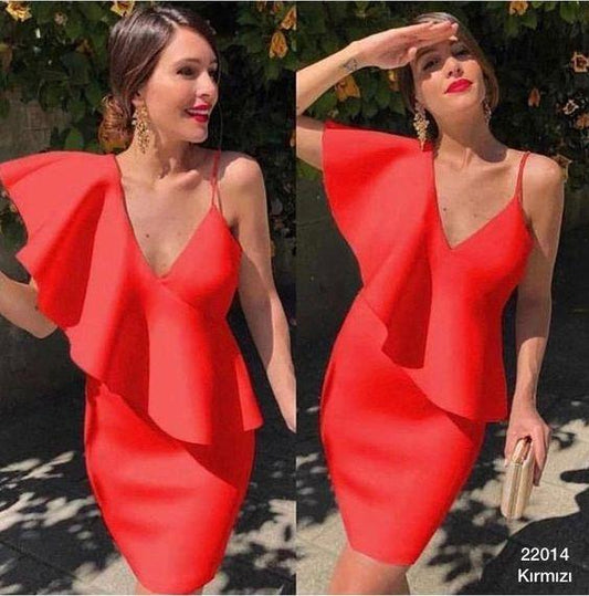 Brenda Homecoming Dresses Short Red 13869